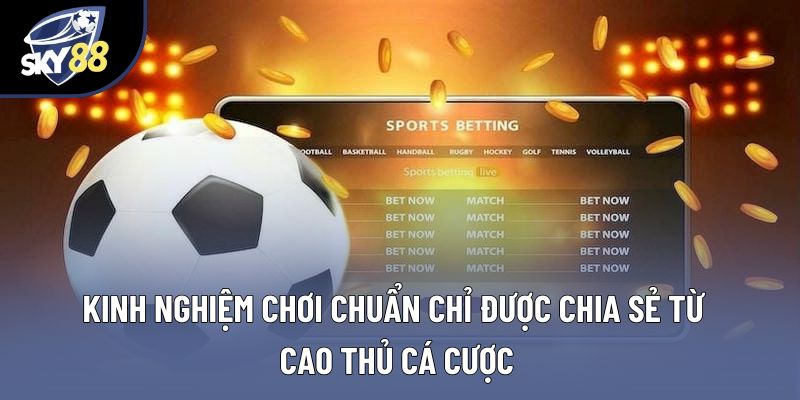 Kinh nghiệm chơi chuẩn chỉ được chia sẻ từ cao thủ cá cược Kinh nghiệm chơi chuẩn chỉ được chia sẻ từ cao thủ cá cược
